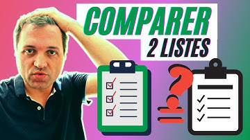 Excel comparer 2 listes ? Quelle fonction Excel ? 💡