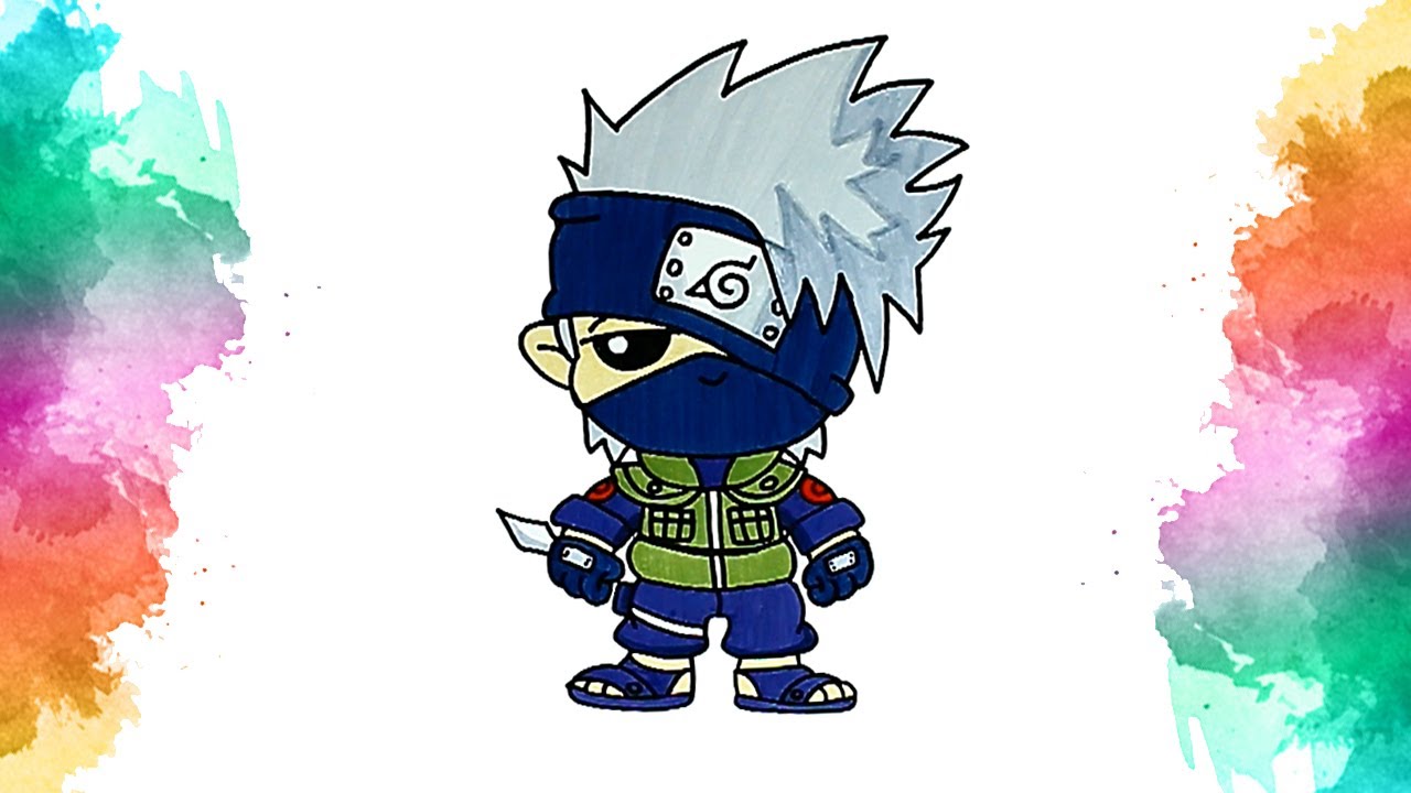 Como Desenhar o Kakashi Hatake de Naruto Shippuden e Boruto 