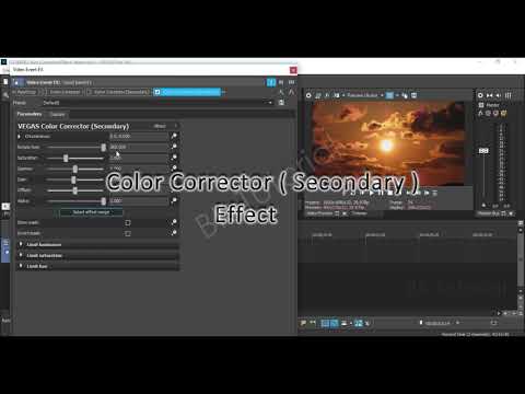 Color Corrector Effect in Vegas Pro by BK Tutorial