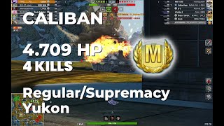 168th GUNNERS | CALIBAN | 4 7K DMG | 4 KILLS  | ACE | Yukon | #wotb #wotblitz