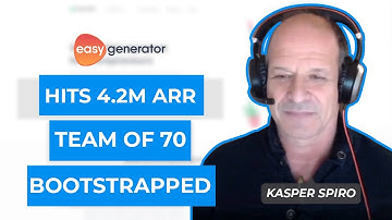 EasyGenerators CEO Kasper Spiro: Grows 100% YoY to $4.2m revenue, 1200 customers