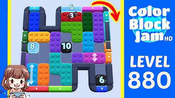 Color Block Jam Level 880 Solution Walkthrough