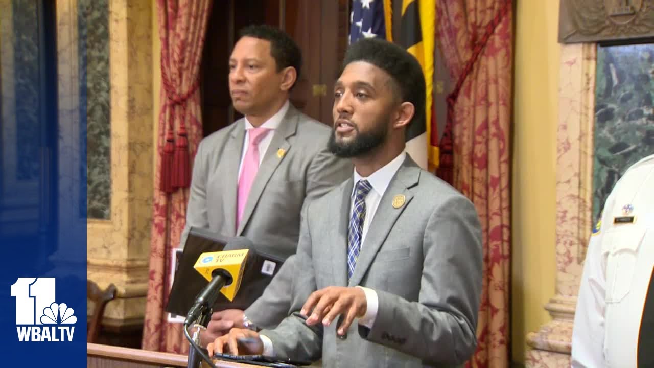 Raw: Baltimore officials address weekend crime, youth curfew - YouTube
