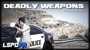 Deadly Weapons | Install and Showcase | UPDATED 2023 | #lspdfr #gtav