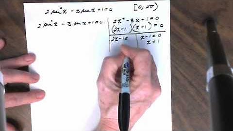 Trig Equations in Quadratic Form