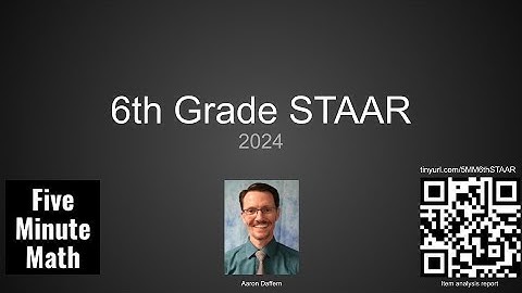 6th Grade Mathematics STAAR [2024] from Five Minute Math