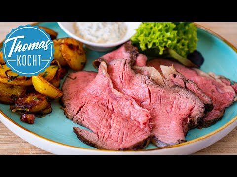 Video: Roastbeef Mit Minze Und Kapern