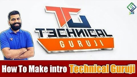 How To Make Intro Like Technical Guruji on Adobe After Effects | tutorial 2018