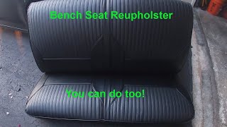 DIY  You too can reupholster your bench seats