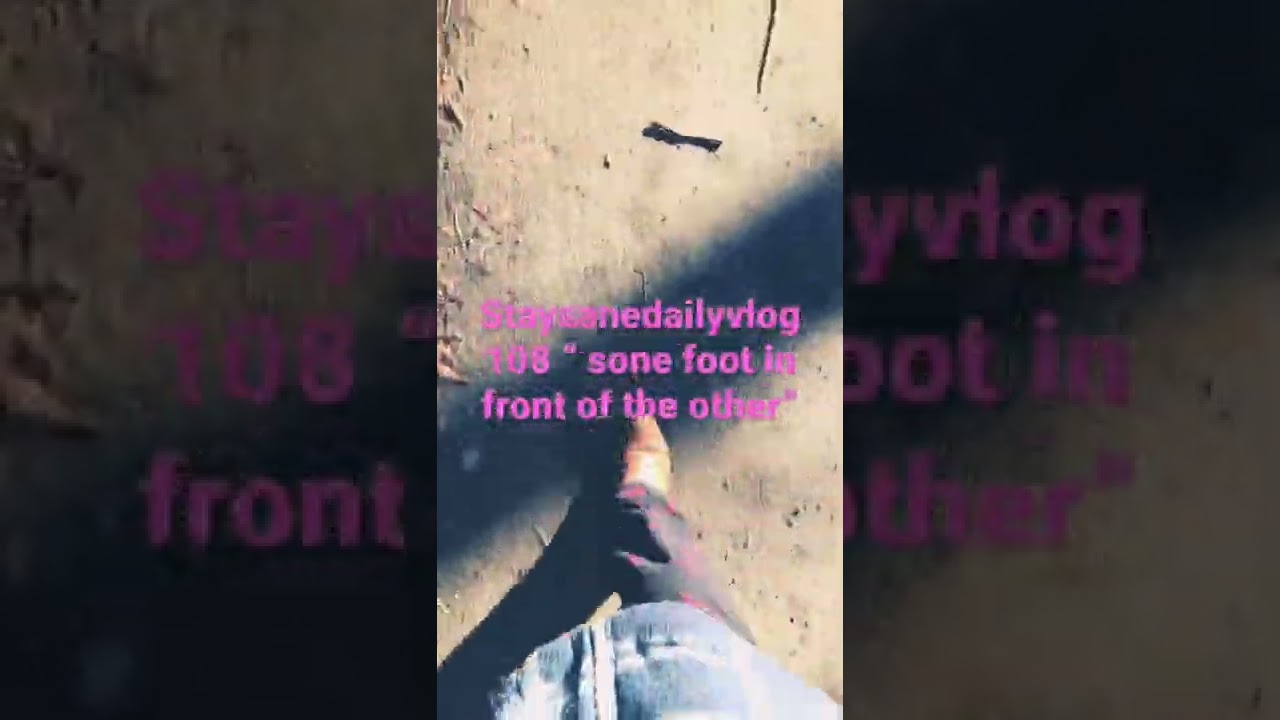 Sane 108 one foot in front of the other YouTube