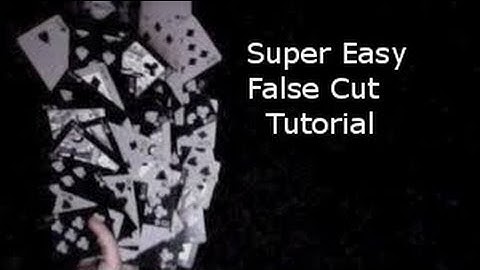 Super Easy Fancy False Cut Tutorial