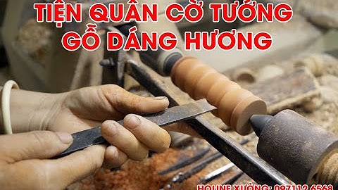 Sản xuất quân cờ tướng gỗ Dáng Hương
