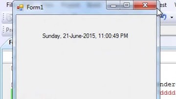 Create Date And Digital Clock With Microsoft Visual Studio 2008