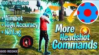 ✅ Set Edit More Headshot Commands 💯 | sensibilidade free fire 🇧🇷 | set edit free fire
