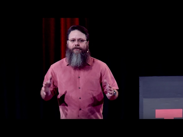 Jason Straughan on stage at TEDx San Antonio 2016