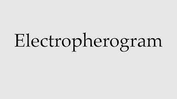 How to Pronounce Electropherogram