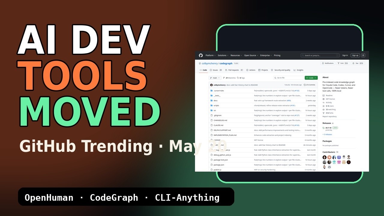 AI Dev Tools Moved Beyond Chat: 5 GitHub Repos Trending Today - YouTube