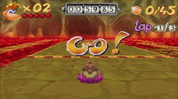 Rayman 3: Hoodlum Havoc (Game Boy Advance) Level 2-1: Magma Mayhem (Gameplay/Walkthrough)