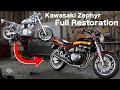 【総集編】30年以上前のバイク「Kawasaki ゼファー(400)」をフルレストアして新車並みにする。