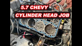 Four Winns 5.7 SBC Cylinder Head Swap - Run boat after assembling