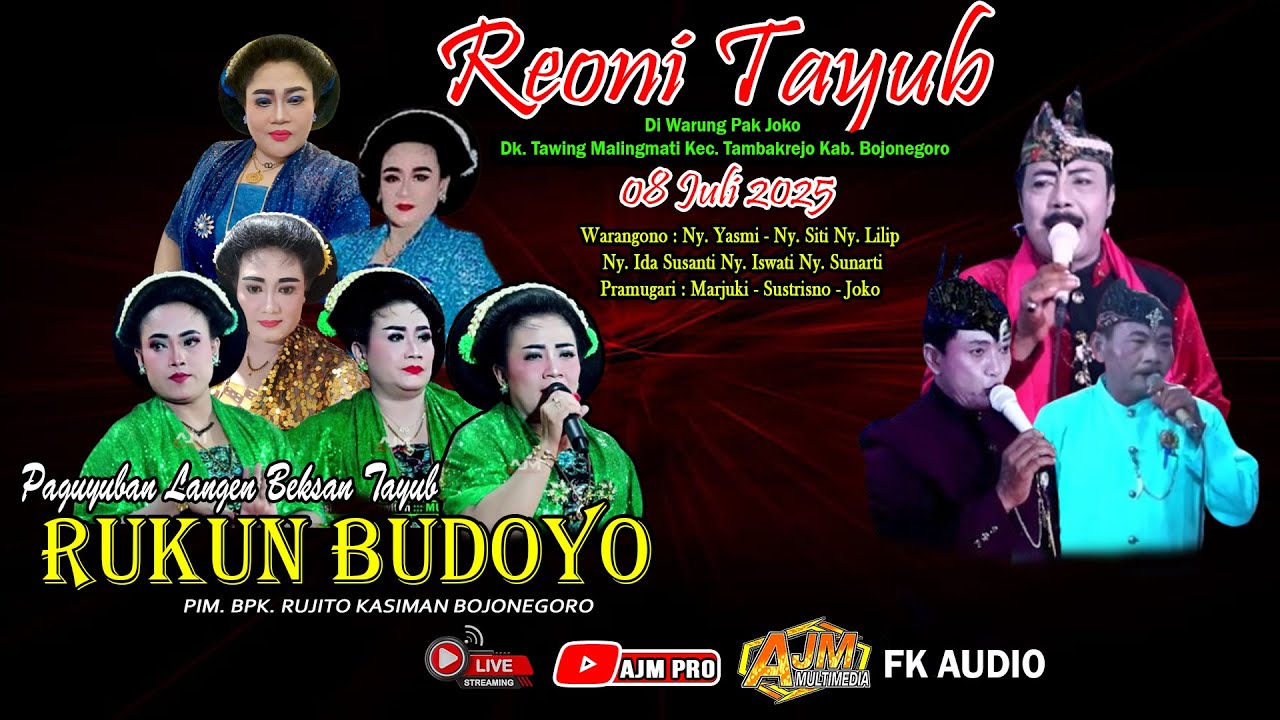 🔴 LIVE SENI KARAWITAN || RUKUN BUDOYO || REONI TAYUB BOJONEGORO || TAWING - MALINGMATI - TAMBAKREJO