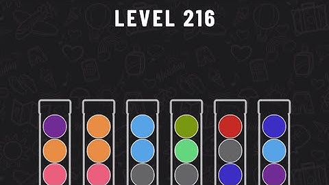 Ball Sort Puzzle Level 216 #ballsortpuzzle #ballsortpuzzlegameplay #puzzlegame #mobilegames