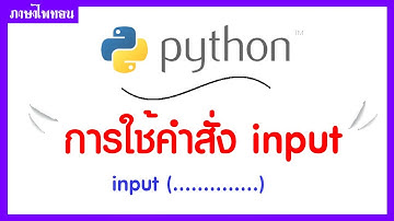 การใช้คำสั่ง input ในภาษาไพทอน