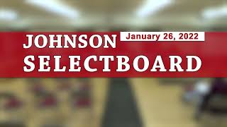 Johnson Selectboard 1/26/22