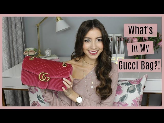 What's In My Bag: Gucci GG Marmont Matelassé Leather Super Mini Bag -  Talking With Tami