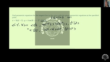 Find parametric equations for the tangent line to the curve with the given parametric equations