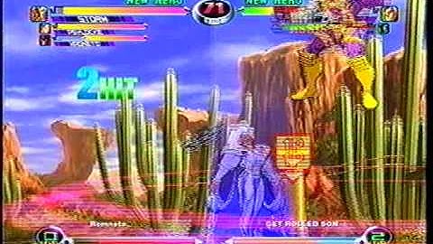MvC2 Online (360): Brett (MSP) vs Get Rolled Son (BH/Cab/Doom) 2 .:10.11.09:.