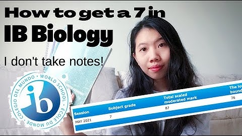 IB BIOLOGY: How to get a 7? | Sharing my study method
