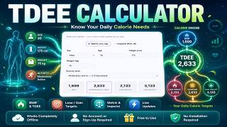 TDEE Calculator — Daily Calorie & BMR Needs (Free Online Tool)