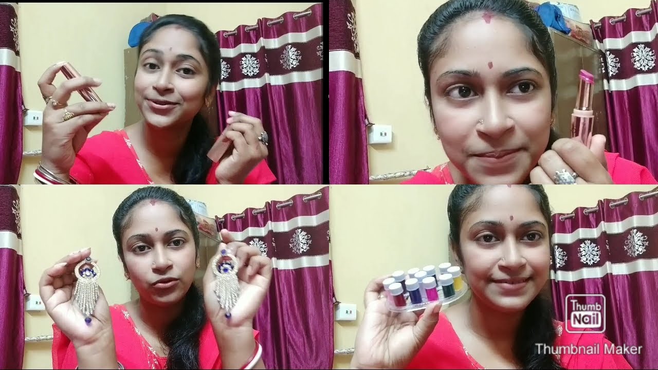 Bengali vlog# My makeup collection। খুব সাধারণ টুকিটাকি সাজার জিনিস।