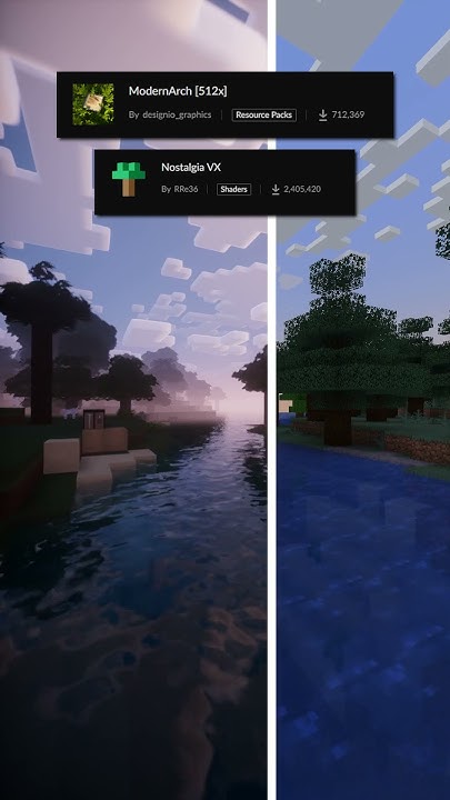 BEST Texture Pack + Shaders COMBO #shorts - YouTube