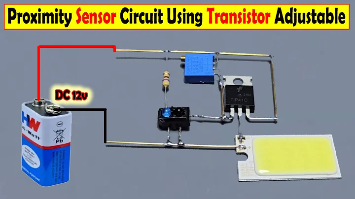 Sensor Circuit Using Only 1 Transistor | Proximity Sensitivity Adjustable | M.C.Center,