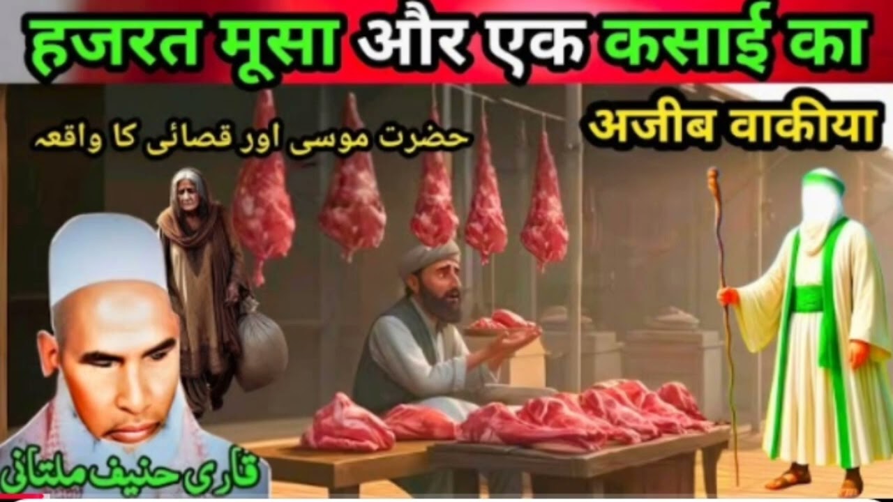 Hazrat Musa Aur Ek Kasai ka Ajeeb waqia एक बार जरूर सुने Qari Hanif multani byan