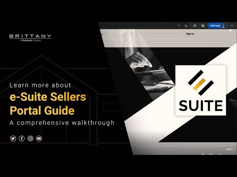 e-Suite Sellers Portal Guide