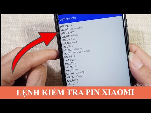 Video Lệnh kiểm tra tình trạng pin trên Xiaomi - youtube