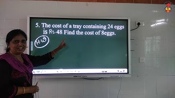 Maths05   Chapter 03   Multiplication, Division and their Applications   Video 13   Unitary Method