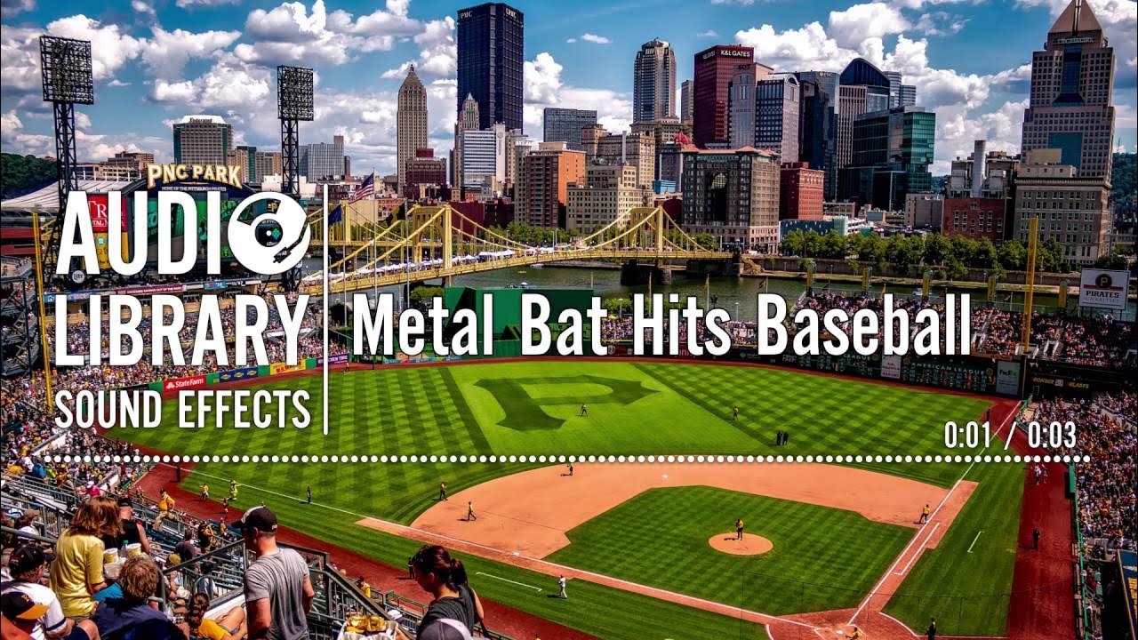 Running sound effect. Metal baseball bat. sound run. bat hit.