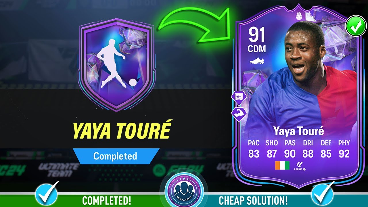 91 Fantasy FC Hero Yaya Toure SBC Completed - Cheap Solution & Tips - FC 24