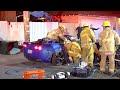 Awful High Speed Corvette Crash  Critically Injures 3 | Garden Grove