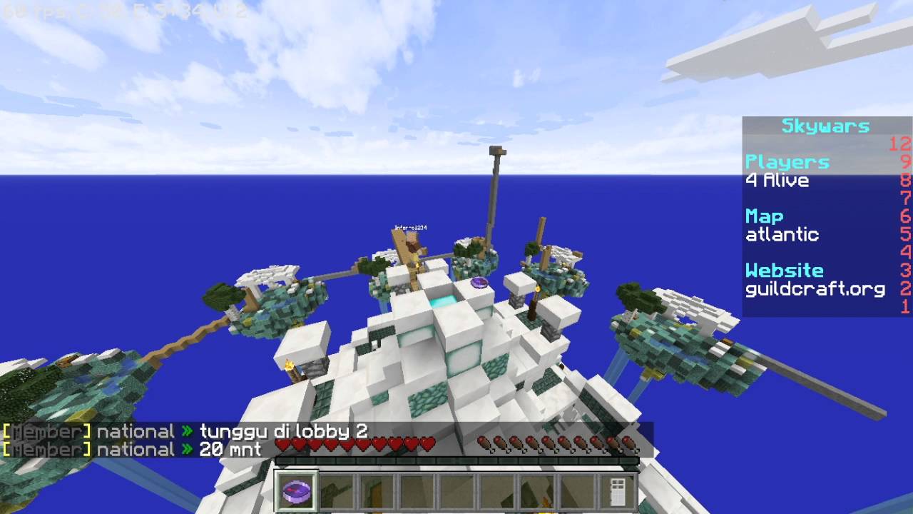 GuildCraft Skywars /w Inferno1234 and mcsunay - YouTube