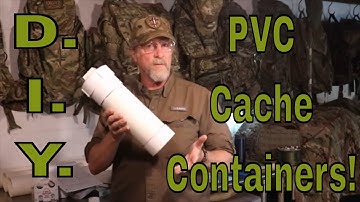 DIY PVC Cache Containers!