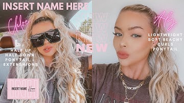 INSERT NAME HERE (INH) REVIEW | CHLOE & ALY PONYTAIL REVIEW + TUTORIAL