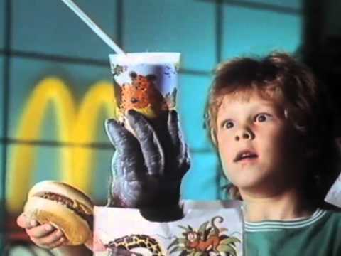 McDonald´s Werbespot Juniortüte mit Safaribecher 1989