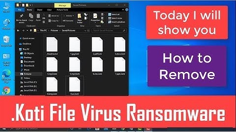Remove KOTI Ransomware (.Koti File Virus) + Decrypt .koti Files