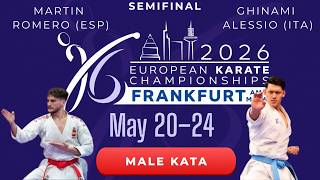 ROMERO (ESP) vs GHINAMI (ITA) | Male kata SEMIFINAL | European karate championship Frankfurt 2026 screenshot 5