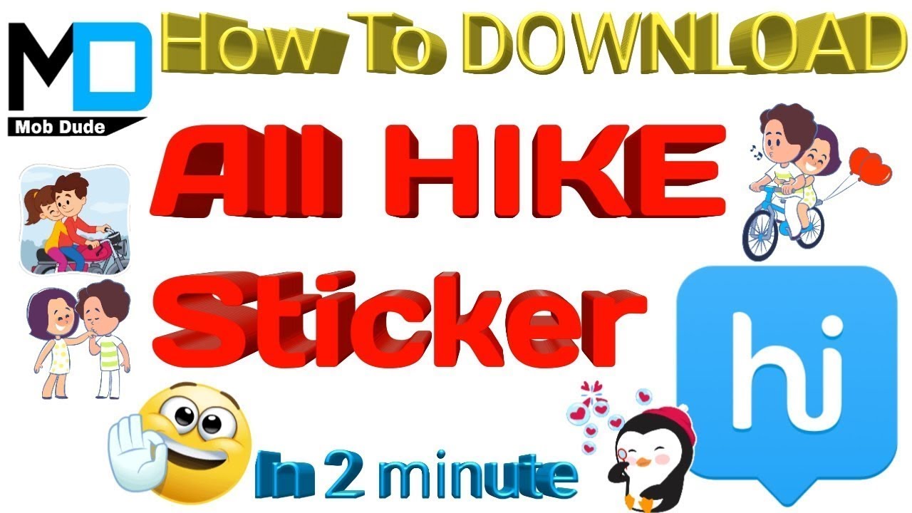 How to download New hike stickers in 2020// How to download Hike ...